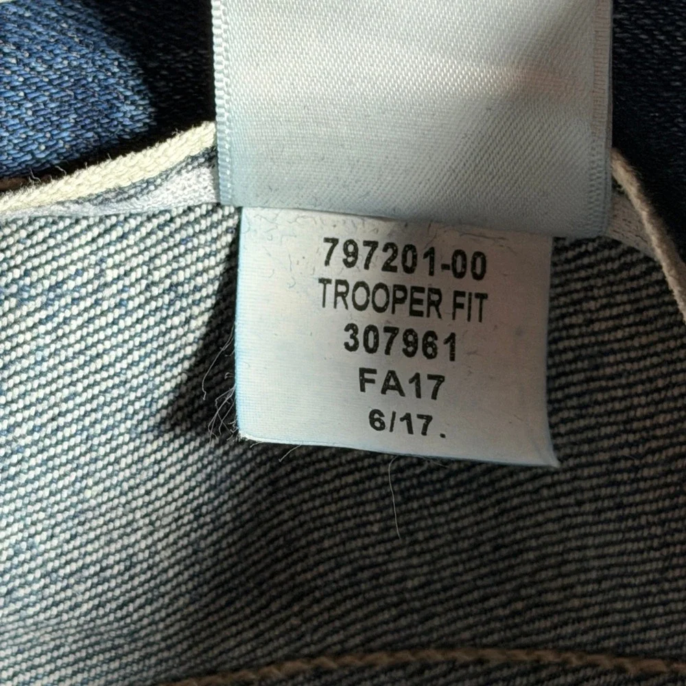 Banana Republic Trooper Fit White Oak Cone Denim Jeans Blue 36x34 797201-00